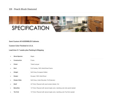 XR - Peach Blush Diamond